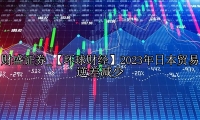 【环球财经】2023年日本贸易逆差减少